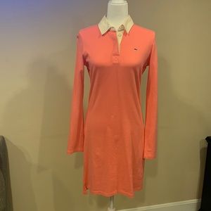Vineyard Vines polo shirt dress salmon size medium